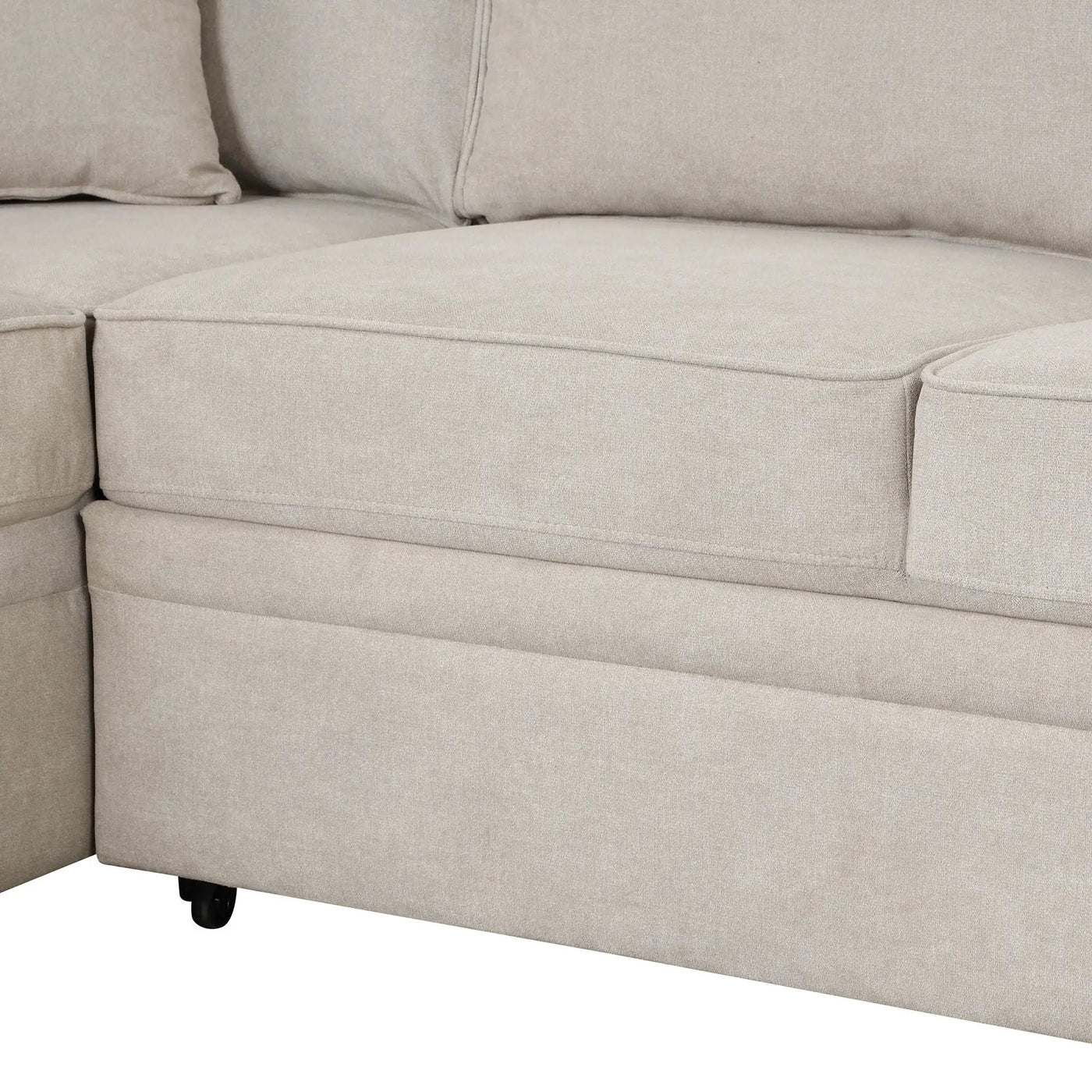 Sleeper Sofa Bed, 2 In 1 Pull Out Sofa Bed L Shape Couch With Storage Ottoman For Living Room, Bedroom Couch And Small Apartment by HouseOfZazla