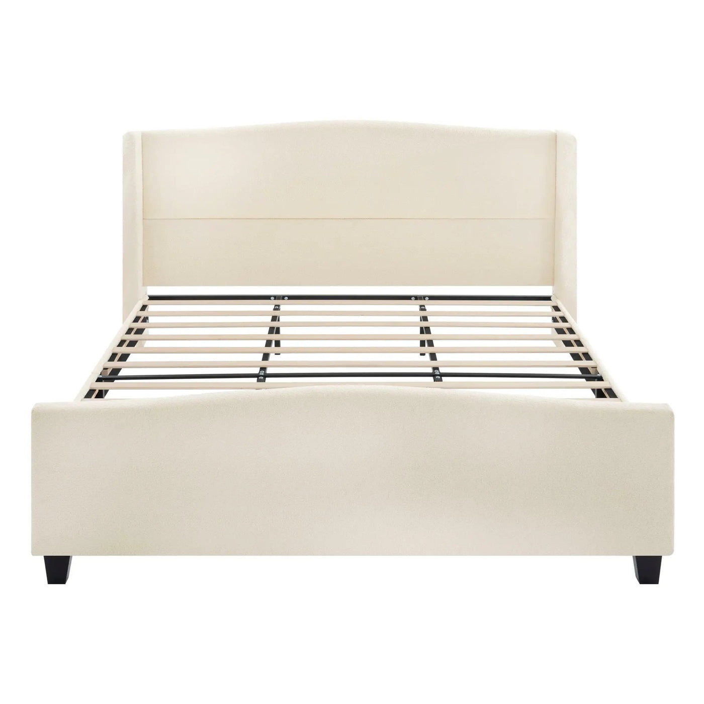 Platform Bed Frame With Tall Headboard And High Footboard by HouseOfZazla