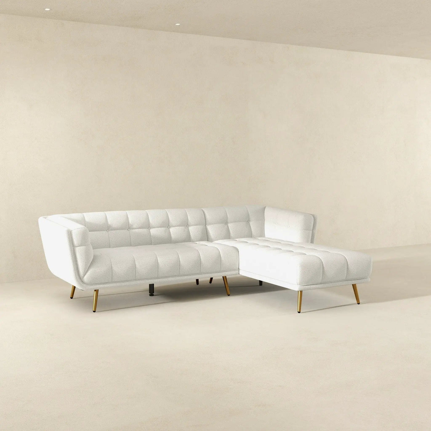 Addison - L Shape Sectional Sofa Tufted by HouseOfZazla