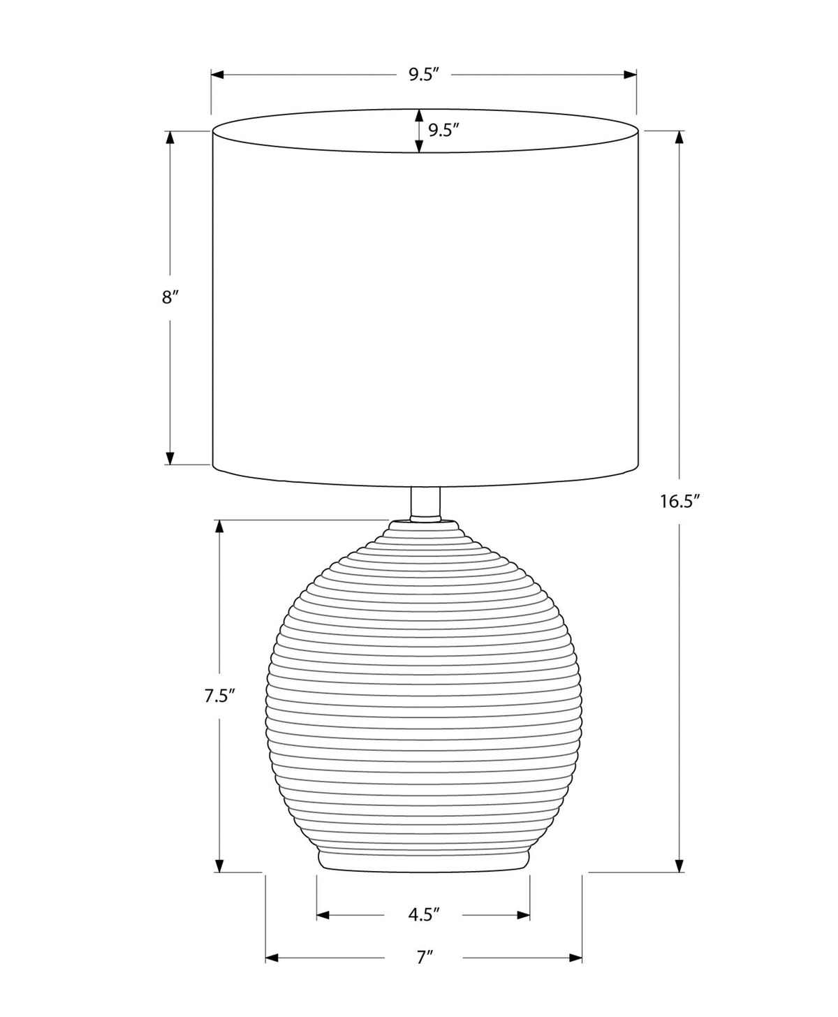 Contemporary Resin Table Lamp with Textured Beehive Base - Black, photo 3 of 4