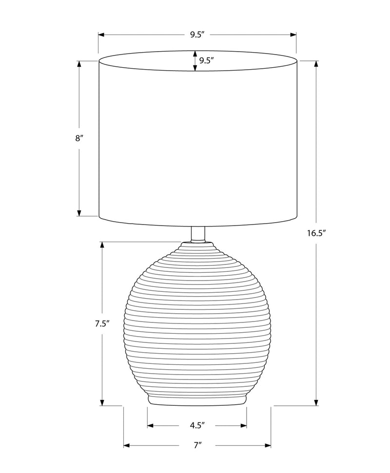 Contemporary Resin Table Lamp with Textured Beehive Base - Black, photo 3 of 4