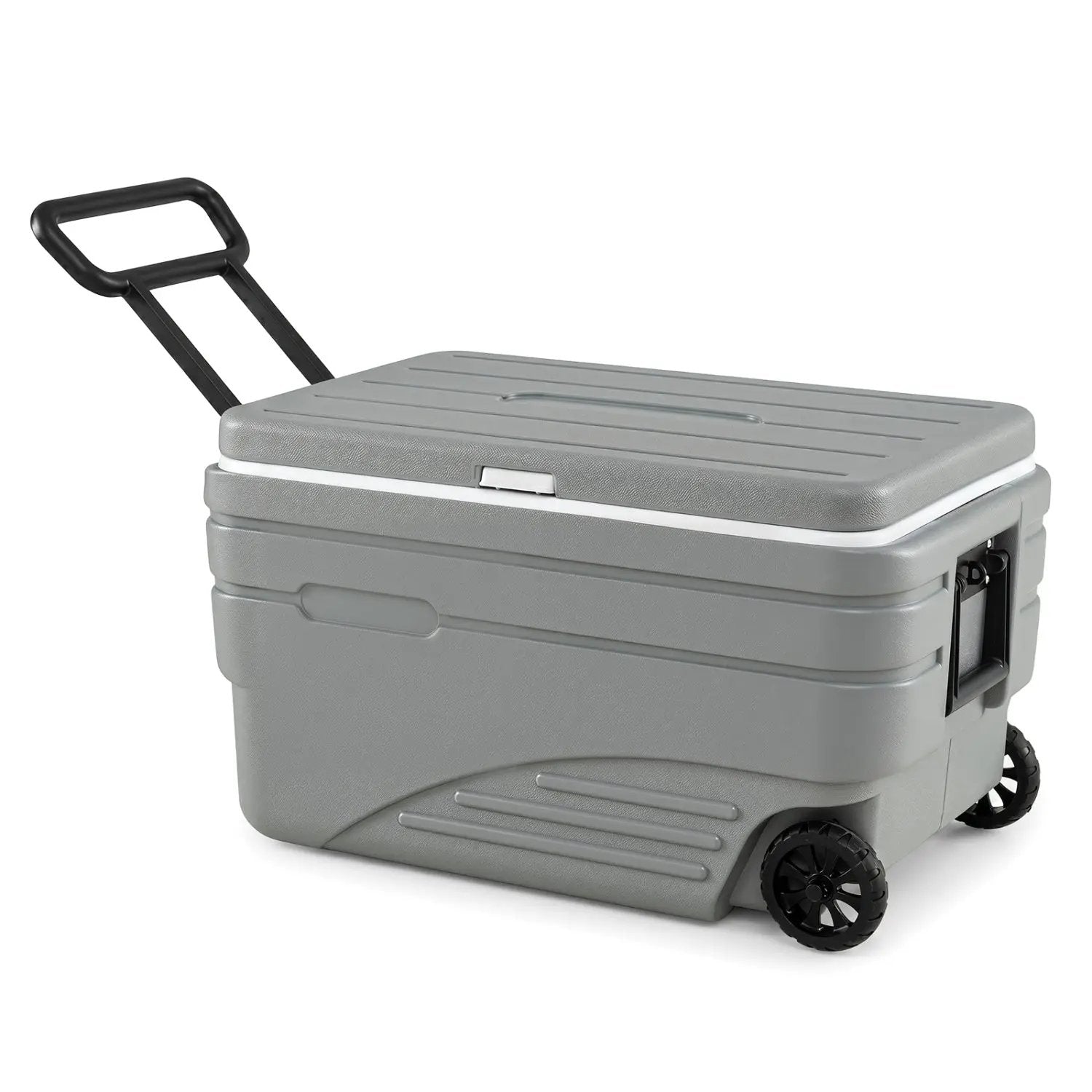 103 Quart Wheeled Cooler with Pull Handle and Drain Plug by DirectDeals