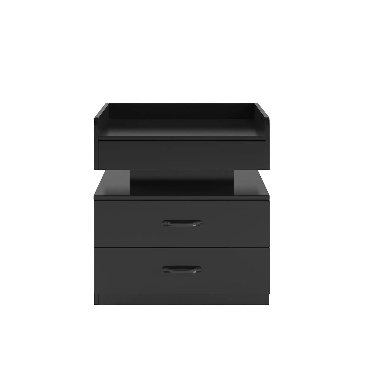 1 Set Nightstand with Adjustable LED Strip Light by HouseOfZazla