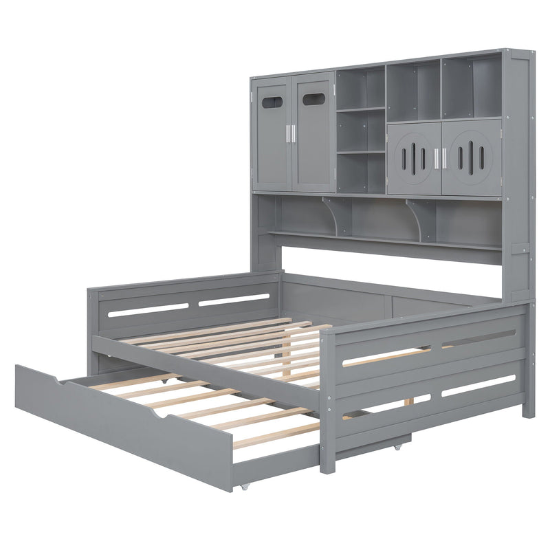Daybed With All-In-One Cabinet And Shelf by HouseOfZazla