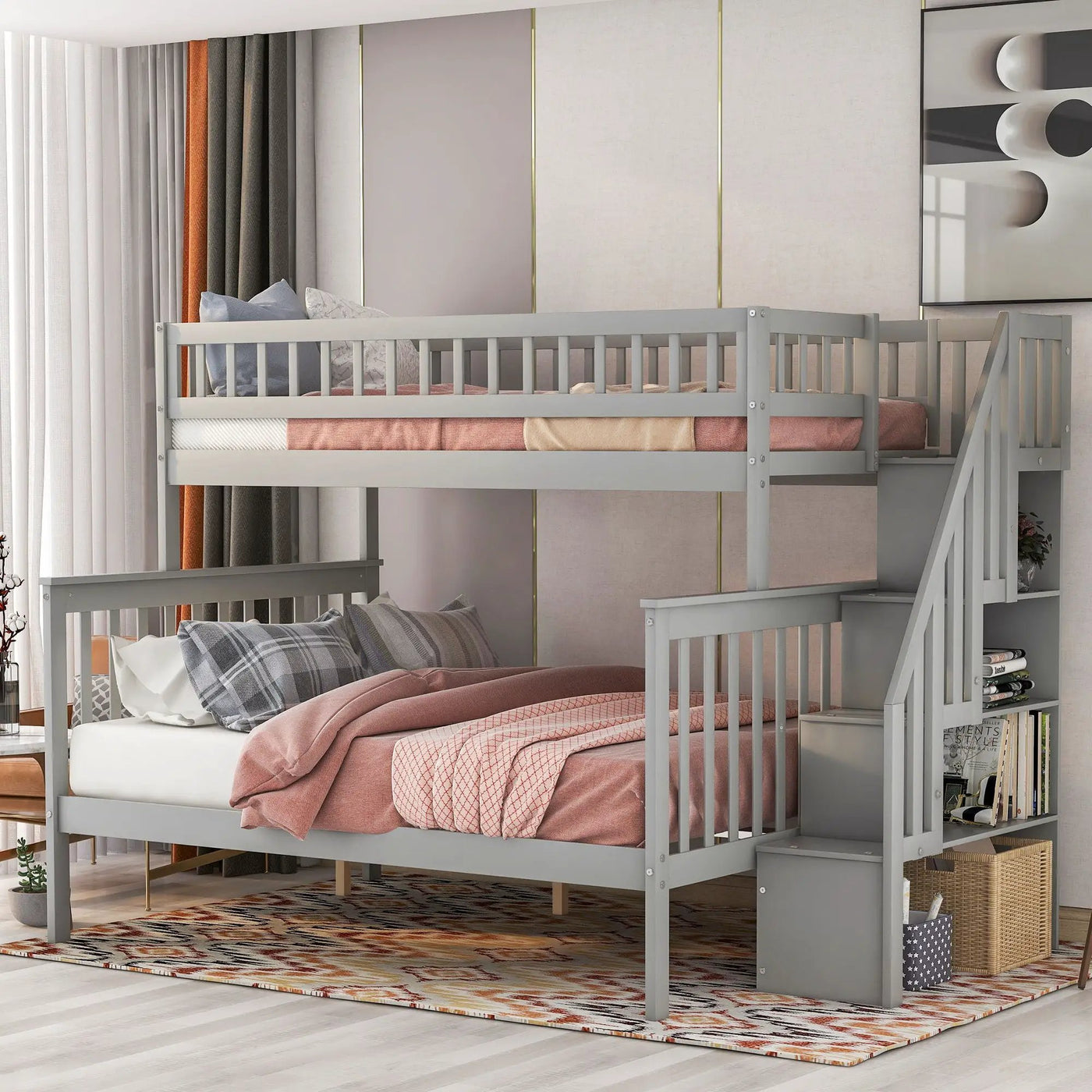 Bunk Bed With Staircase by HouseOfZazla