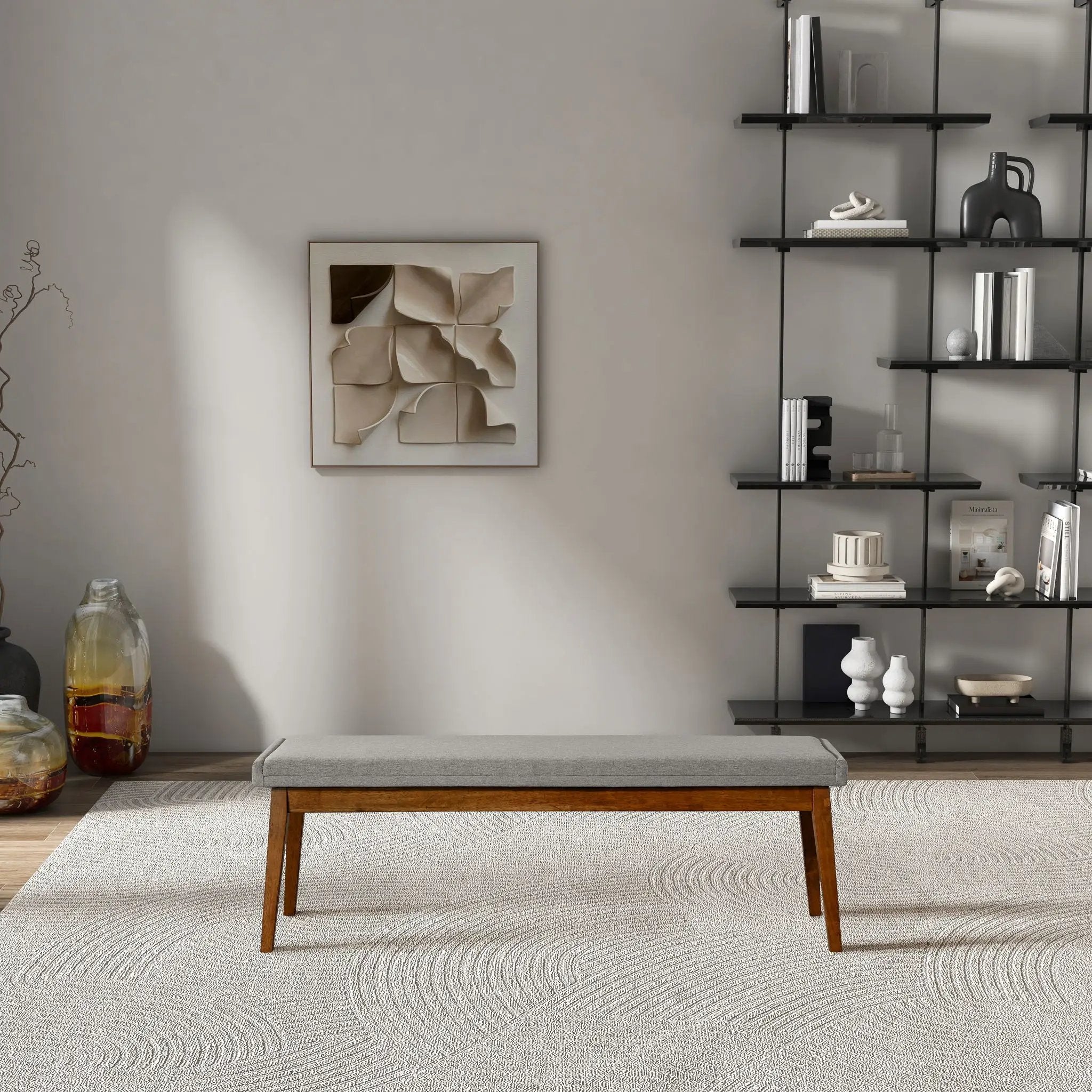 Warren - Bench - Ash Gray by HouseOfZazla