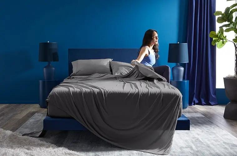 BedGear Dri-Tec Sheet Set, Grey, Split Head King by HouseOfZazla