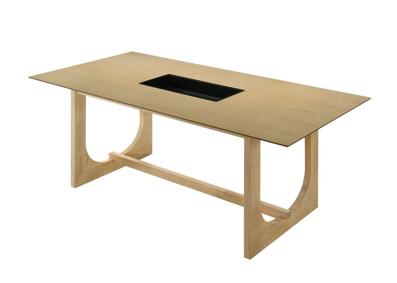 Blayde - 8 Pieces Dining Room Set - Natural / White by Unique Piece Furniture
