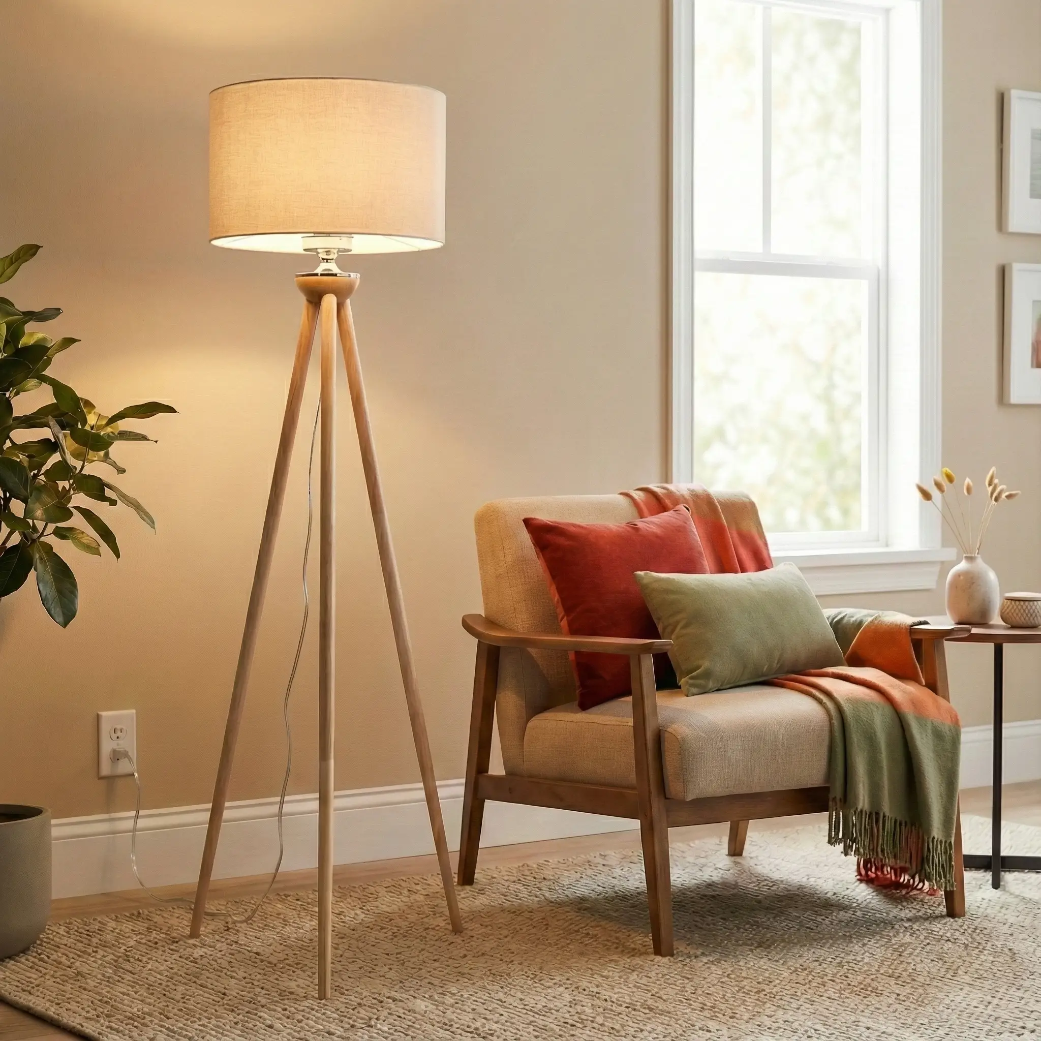 Tall Corner Floor Lamp by HouseOfZazla