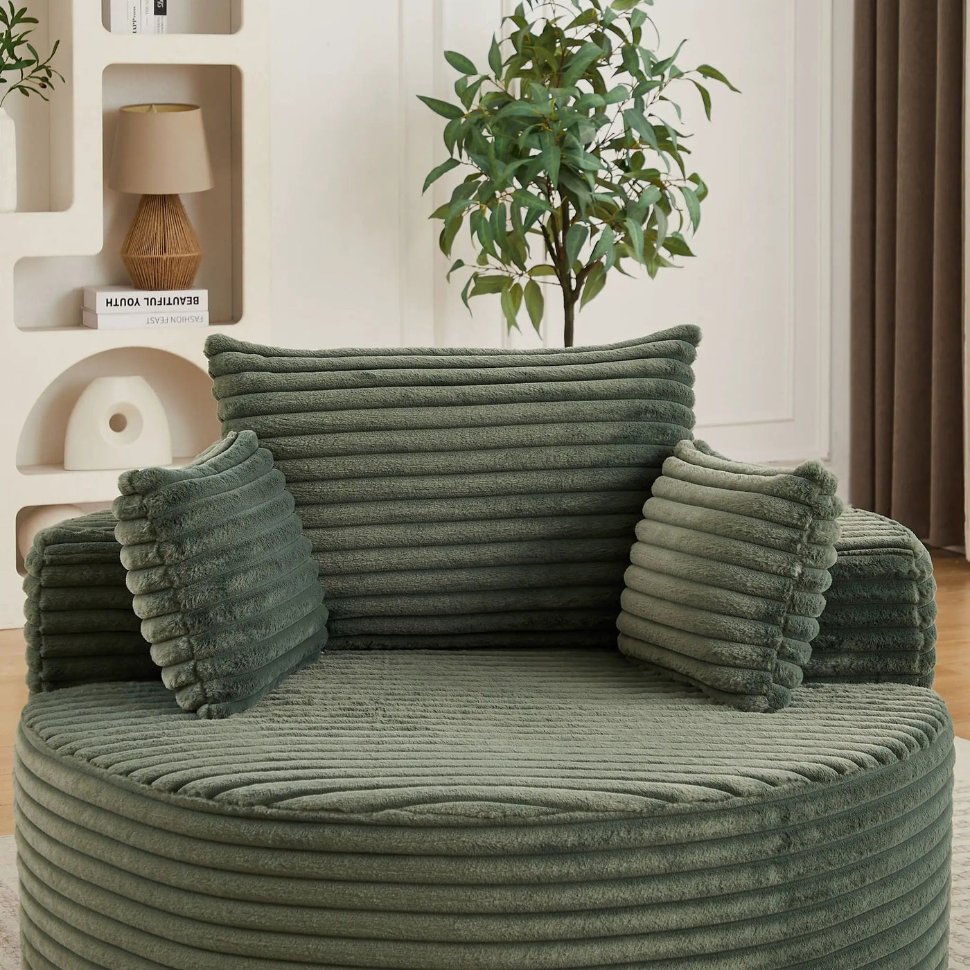 Modern Single Sofa With Backrest Pillow For Living Room by HouseOfZazla