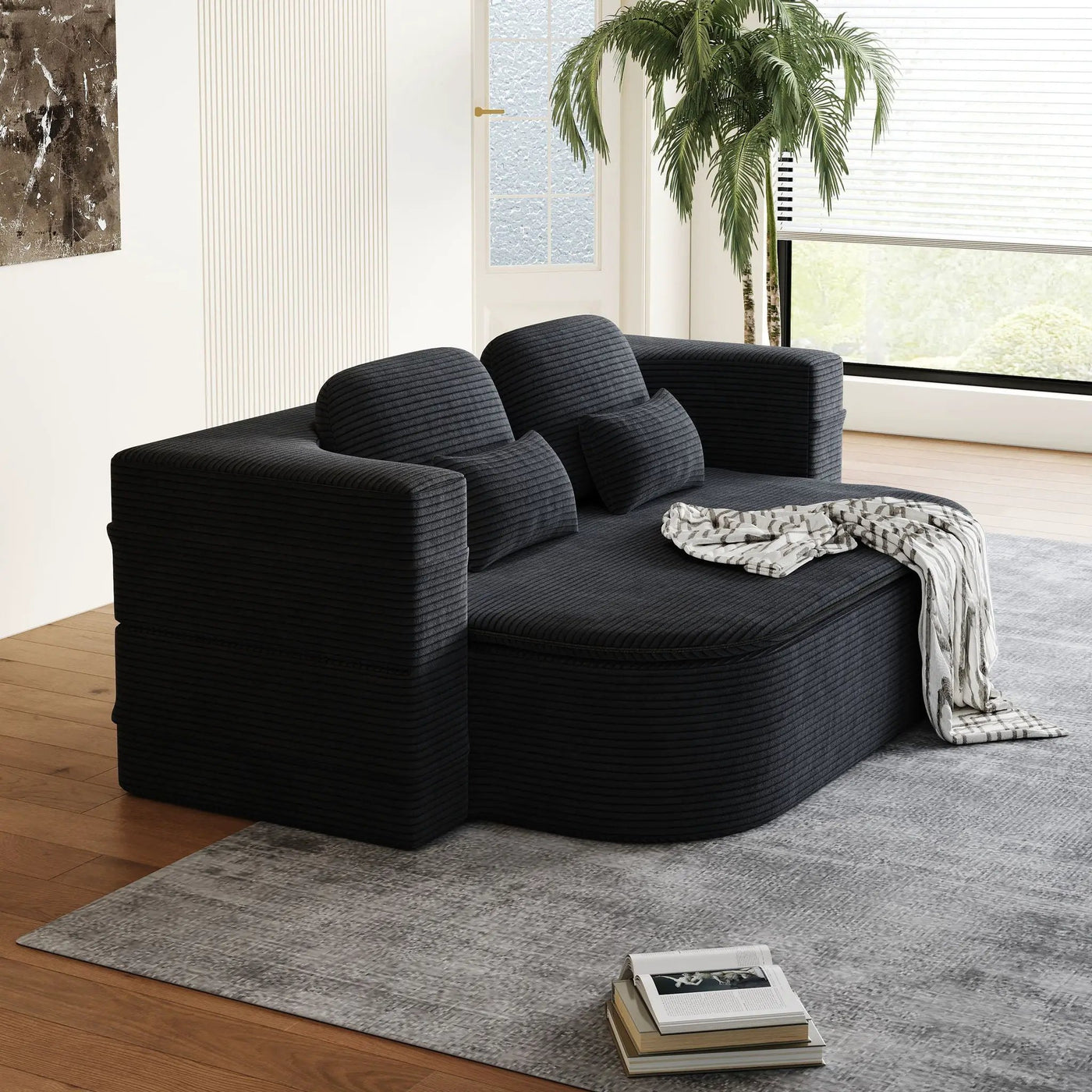 2 In 1 Foldable Sofa Bed With Multi Functional Blanket by HouseOfZazla