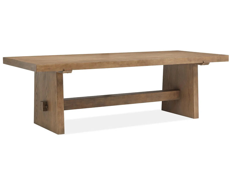 Lindon - Trestle Dining Table - Light Brown