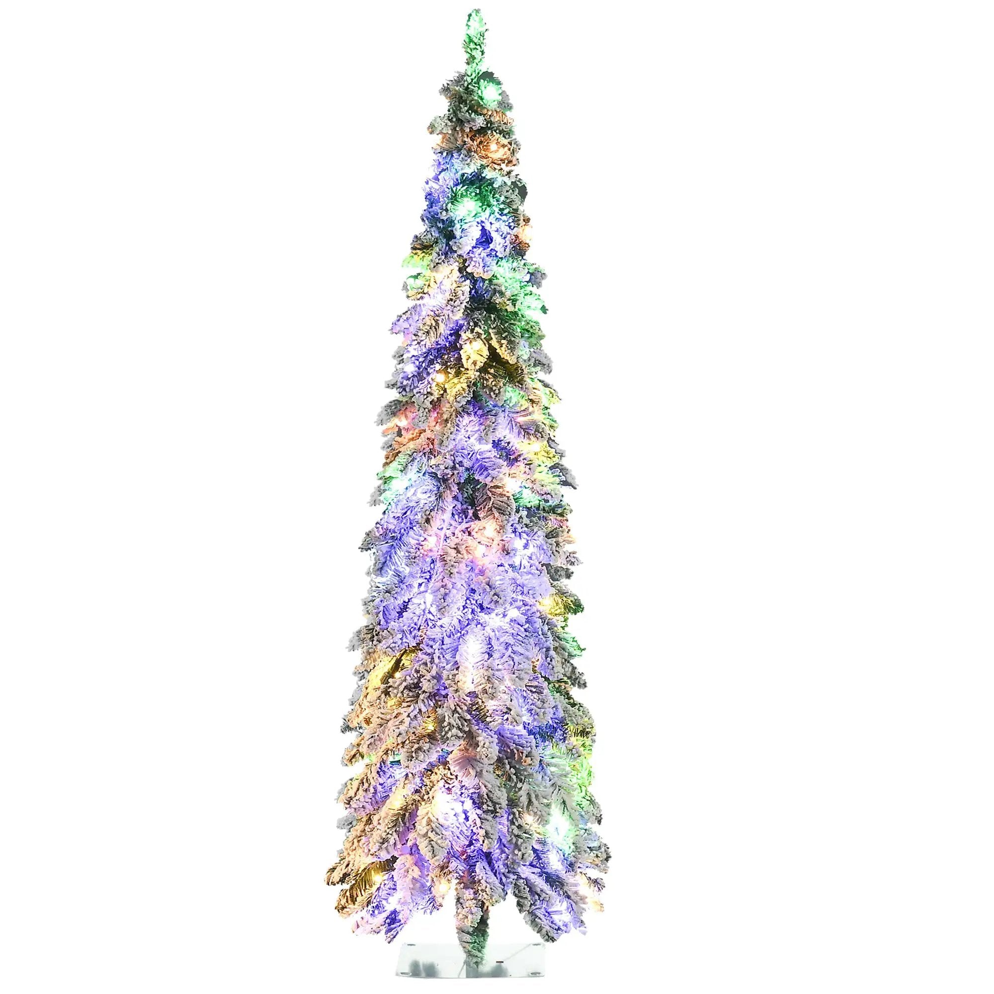 HOMCOM 6Ft Tall Prelit Pencil Artificial Christmas Tree by HouseOfZazla