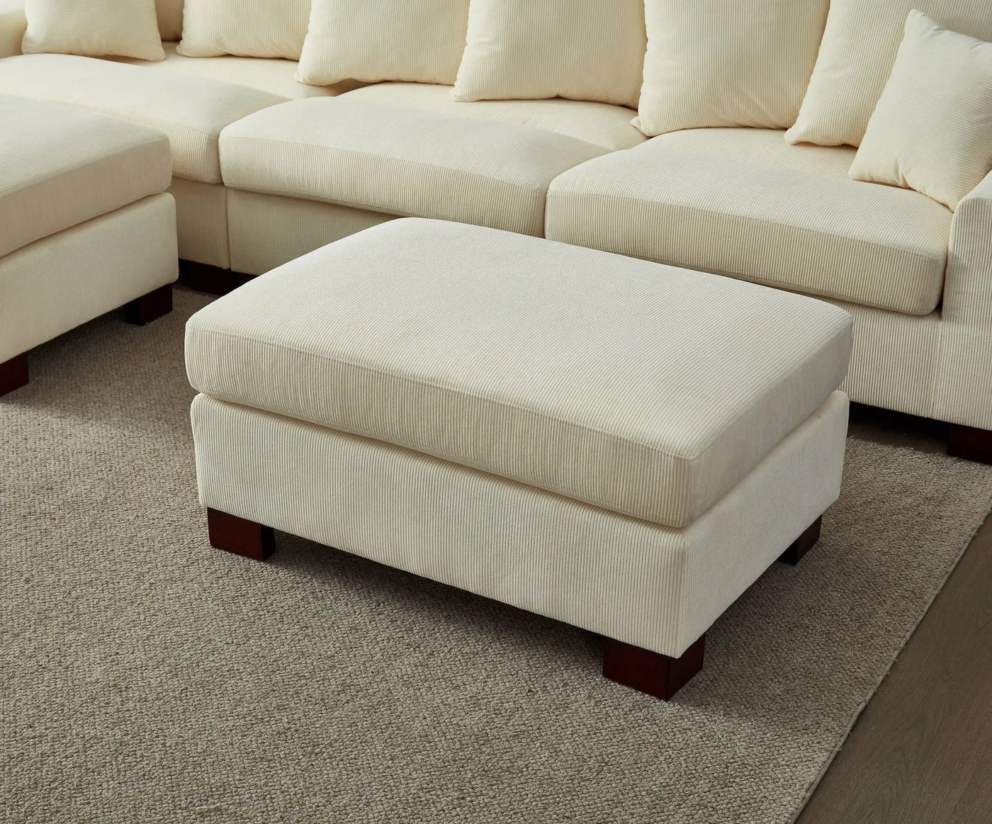 5 Seater Oversized Convertible L & U Shaped Couch by HouseOfZazla