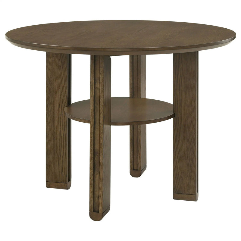 Ottowa 47-inch Round Counter Height Dining Table Brown by Unique Piece Furniture