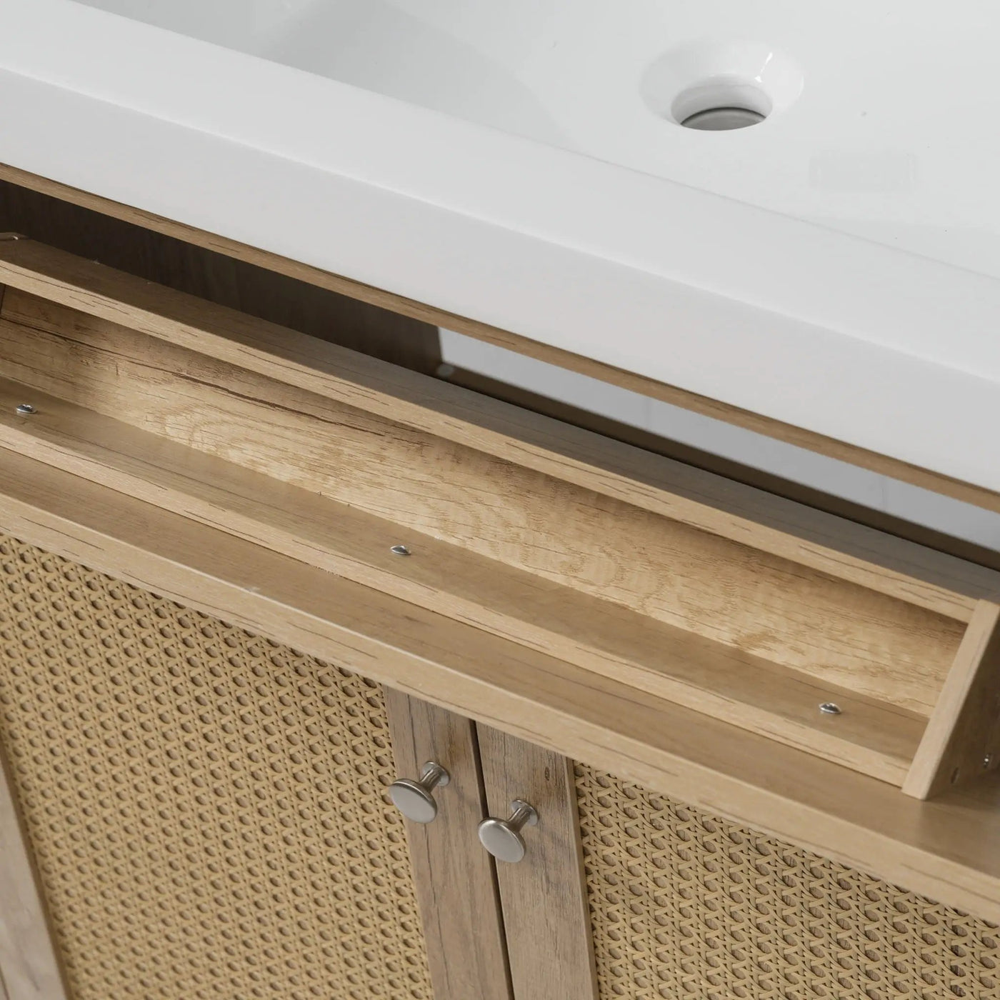 Bathroom Vanity With Double Sink, Large Storage Space by HouseOfZazla
