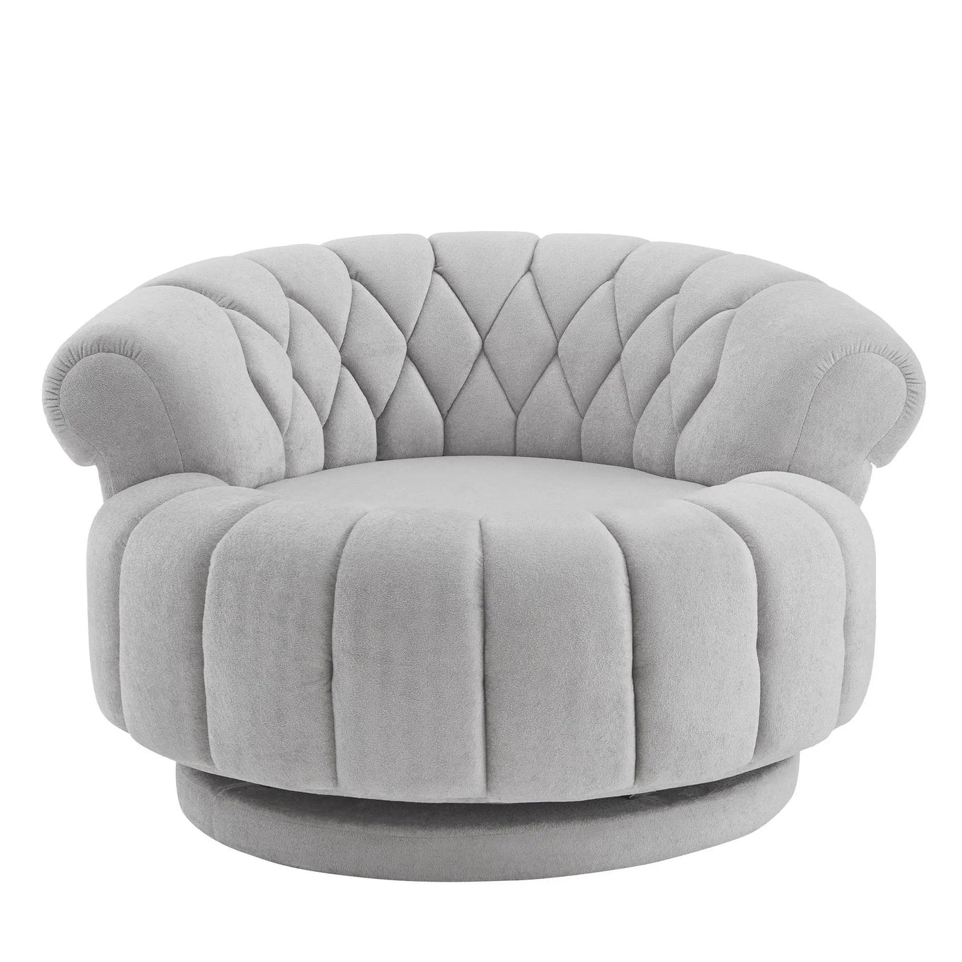Round Swivel Accent Chair With Rotation by HouseOfZazla