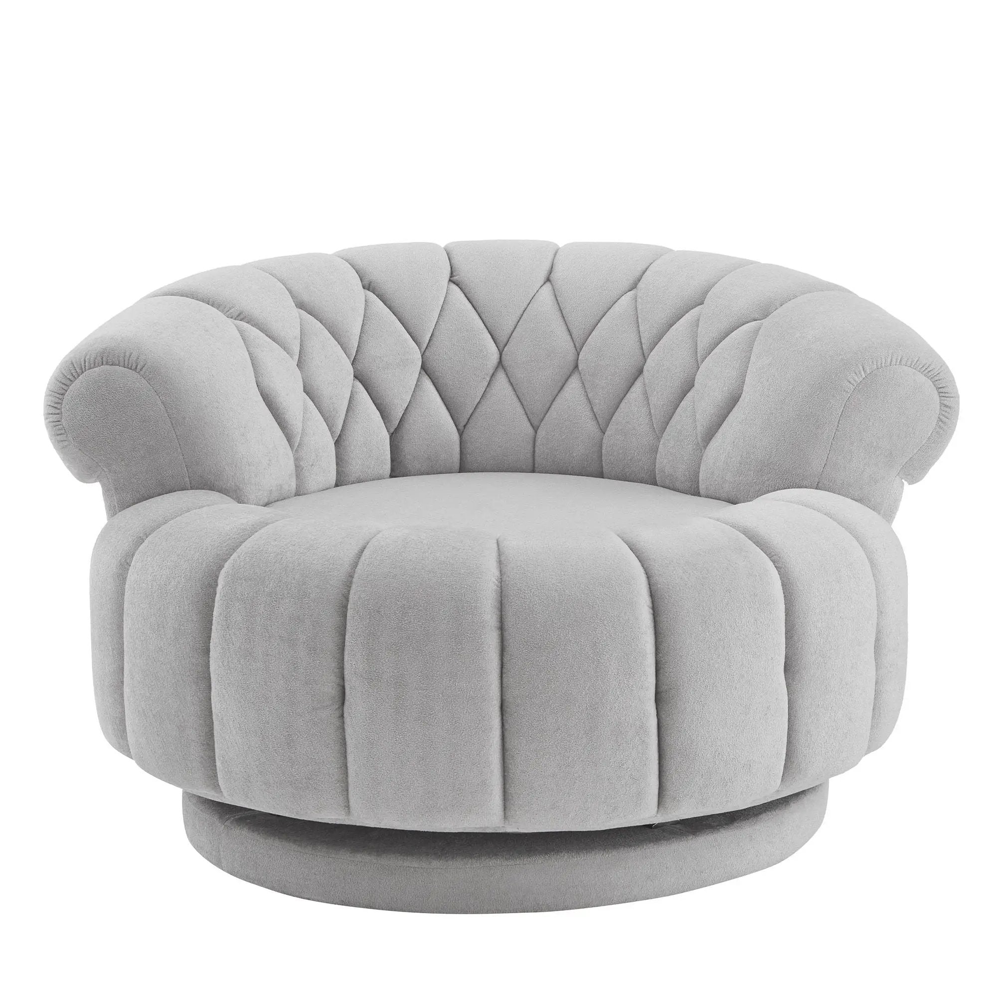 Round Swivel Accent Chair With Rotation by Unique Piece Furniture