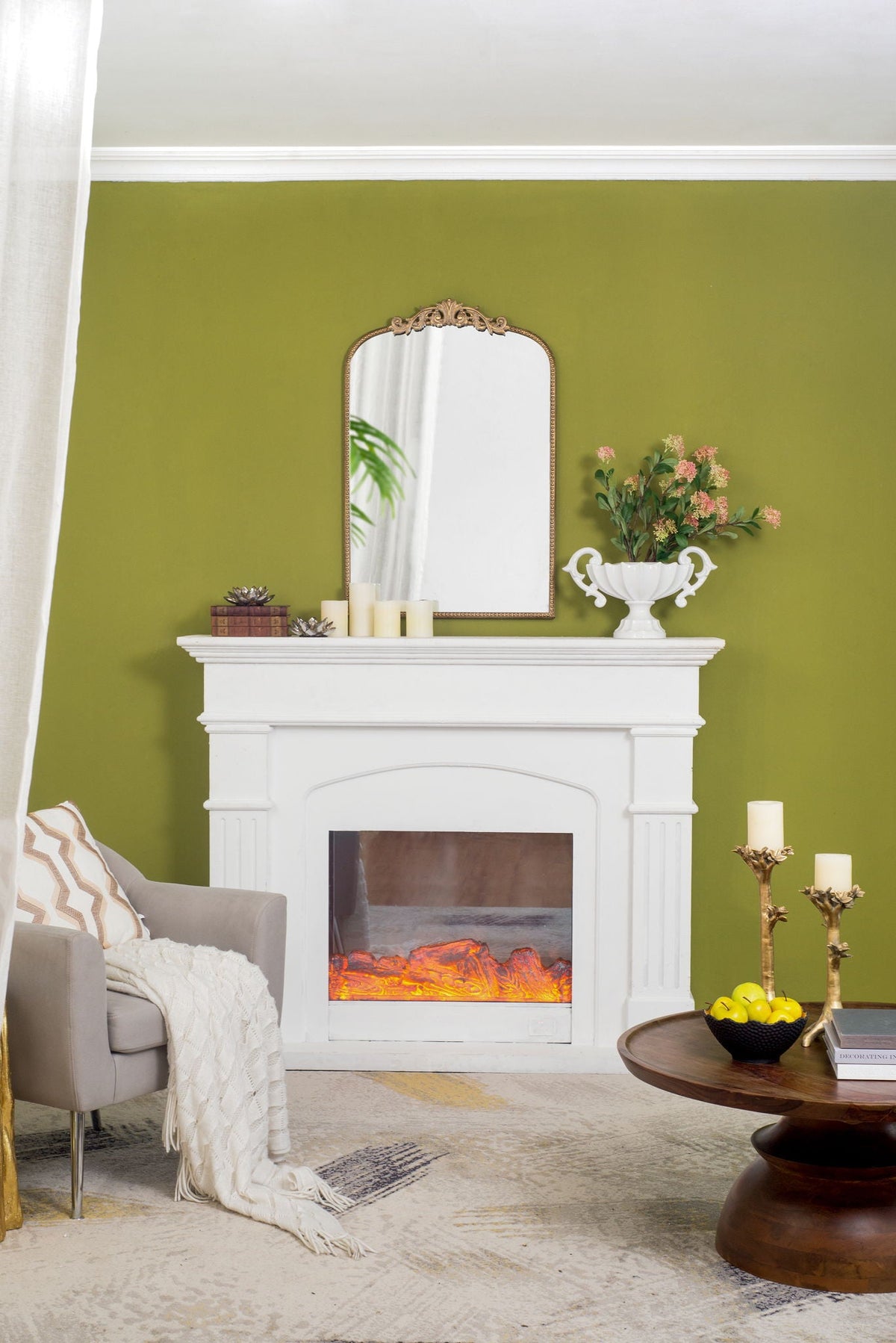 Baroque Inspired Arch Wall Mirror with Ornate Design - Gold or Black, photo 14 of 40