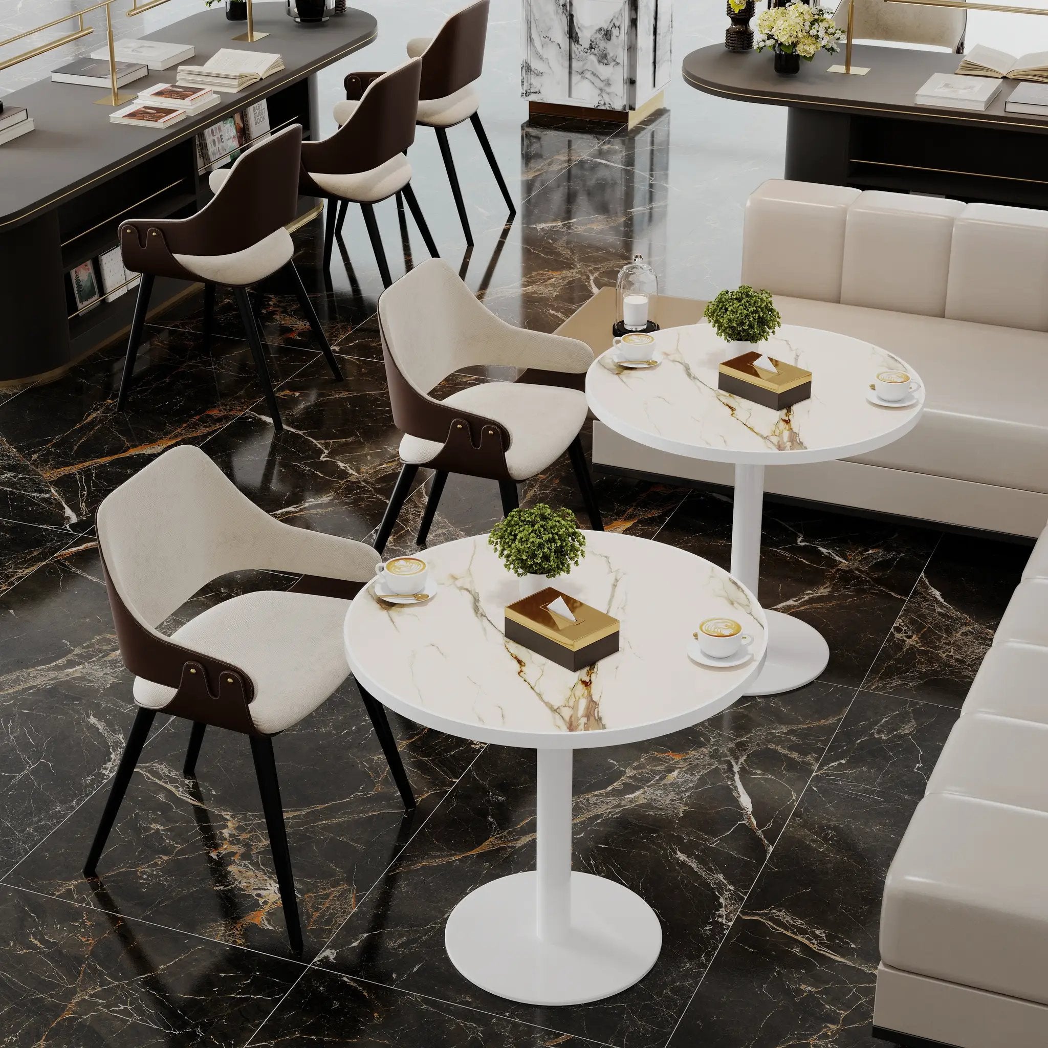31.5" Round Modern Tulip Dining Table by HouseOfZazla