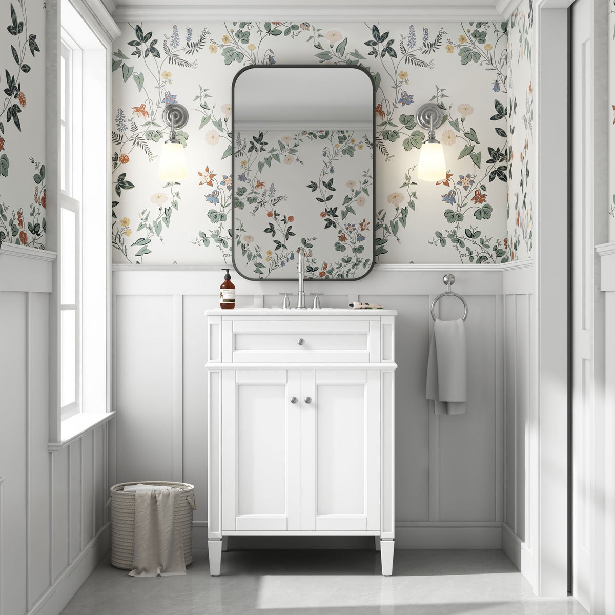 Bathroom Vanity With 2 Doors And Tip Out Drawer, Soft Closing Hinges, photo 6 of 28