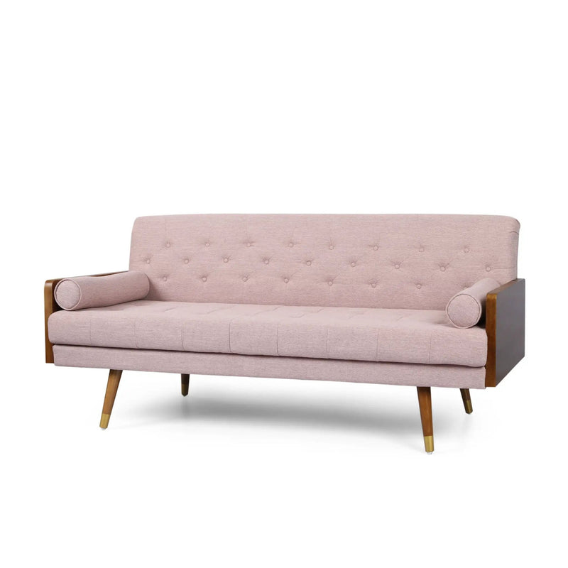 Aidan Mid Century Modern Tufted Fabric Sofa by HouseOfZazla