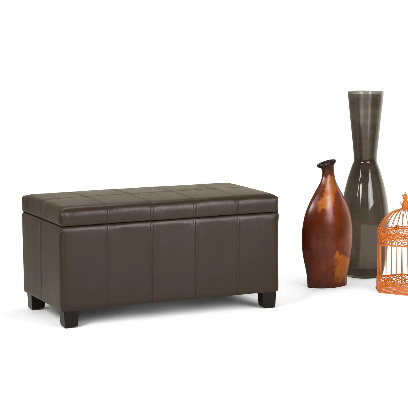 Dover - Upholstered Storage Ottoman Bench by HouseOfZazla