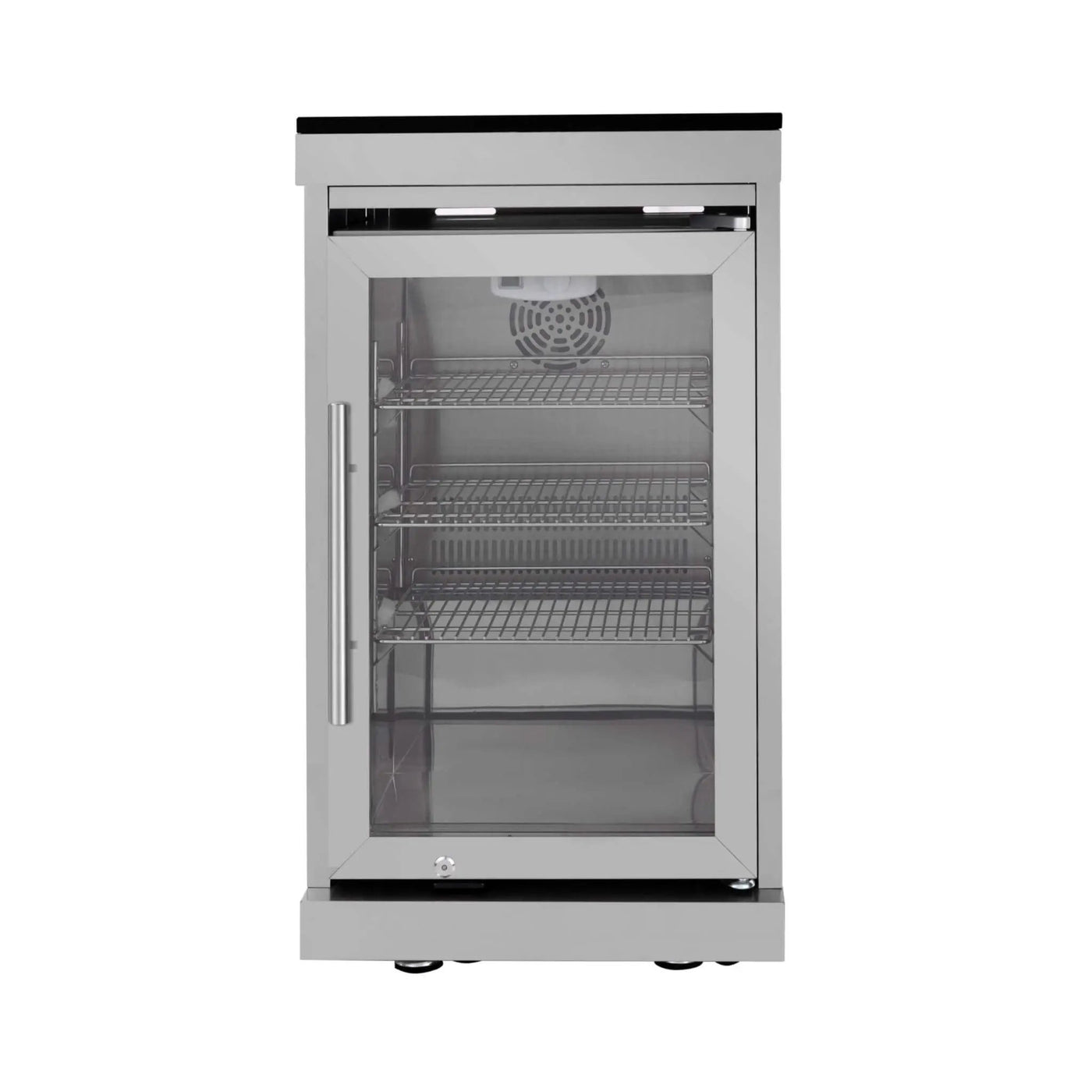 Castelle Flame Blaze 108-Inch 6-Burner 85K BTU Deluxe Stainless Steel Liquid Propane Outdoor Kitchen Grill Island With Wine Cooler, Rotisserie, Cabinets, And Granite Countertops (SAK58310) by SAKSBY WHOLESALE