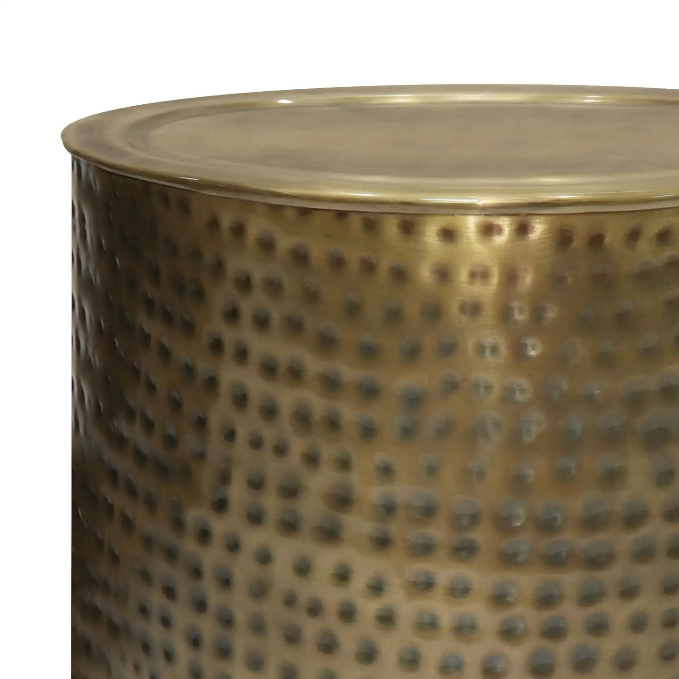 Corbin - Hammered Metal Side Table by HouseOfZazla