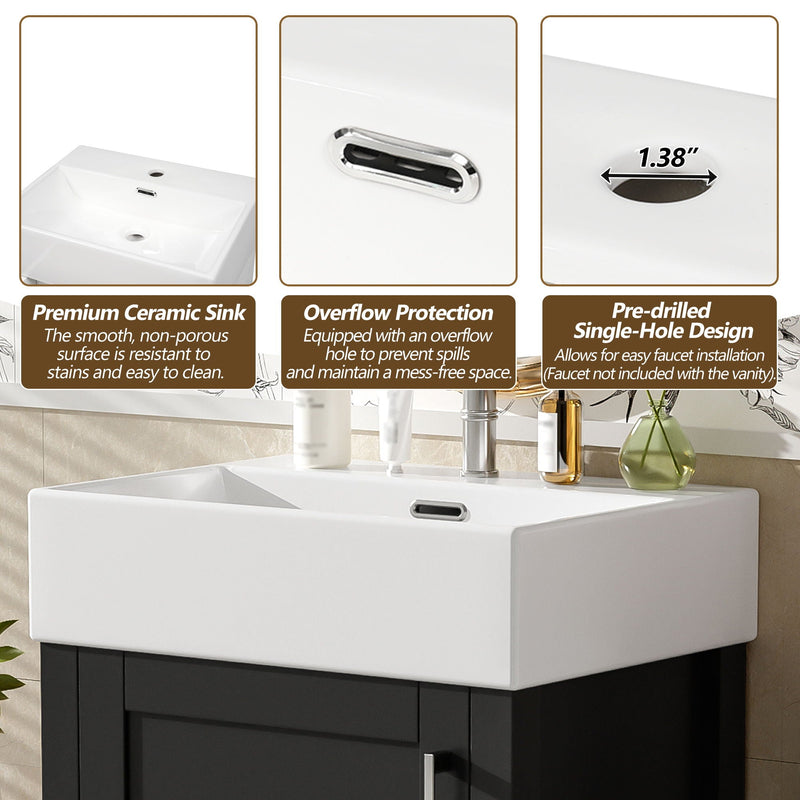 Bathroom Vanity With Sink, Frame And Drawer by HouseOfZazla