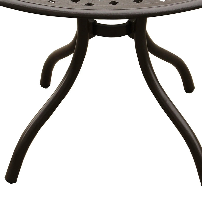 Modern Outdoor Mesh Aluminum 42-in Round Patio Dining Table by Sharicks
