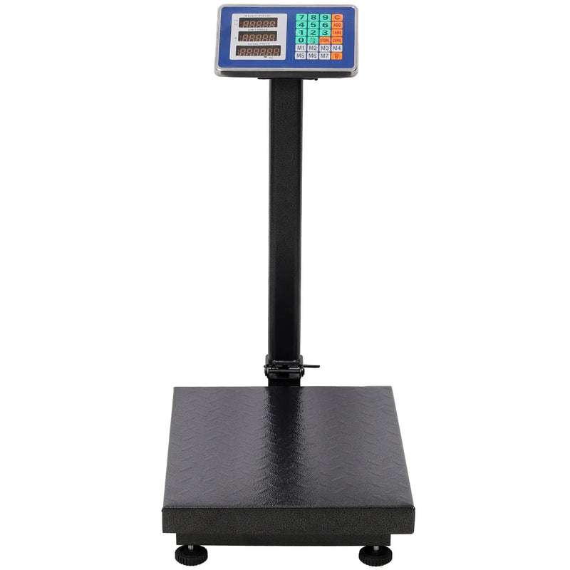 Digital Weight Computing Floor Platform Scale With Price Calculator - Black by HouseOfZazla