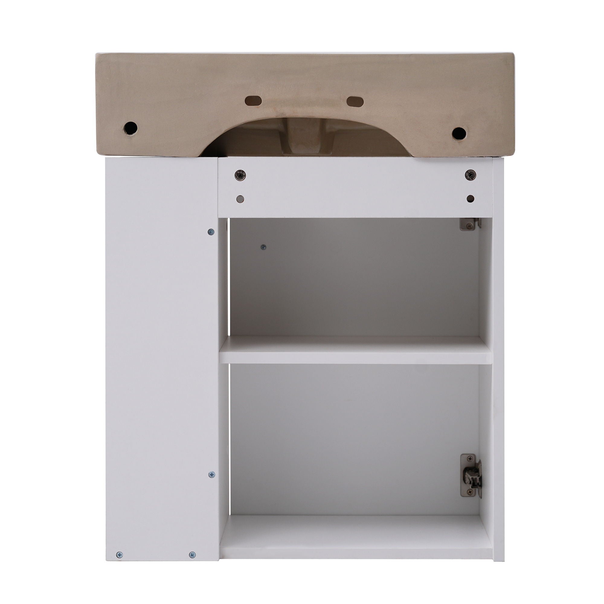 Modern Floating Bathroom Vanity With Ceramic Basin Perfect For Small Bathrooms by HouseOfZazla