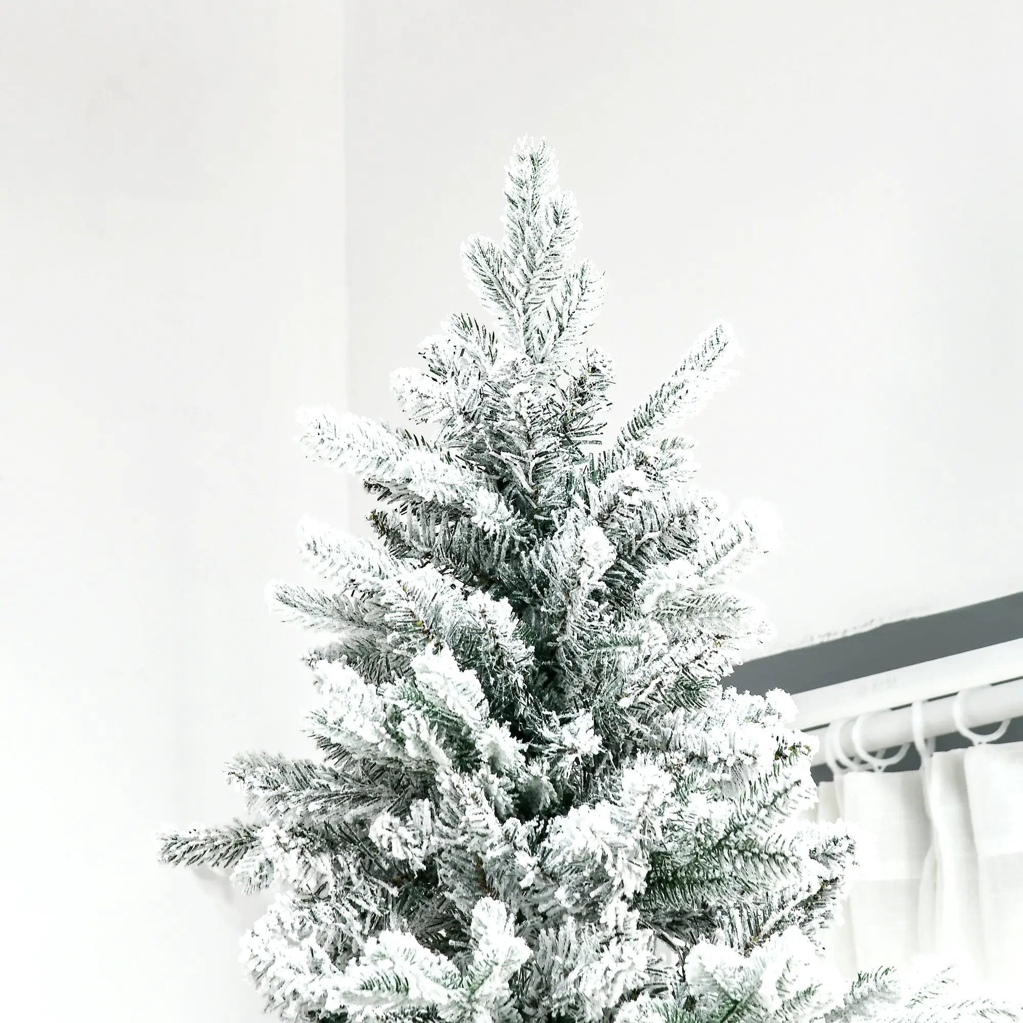 HOMCOM 9 Foot Pine Snow Flocked Artificial Christmas Tree by HouseOfZazla