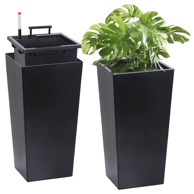 22" Tall Planter Set of 2, Outdoor & Indoor by HouseOfZazla