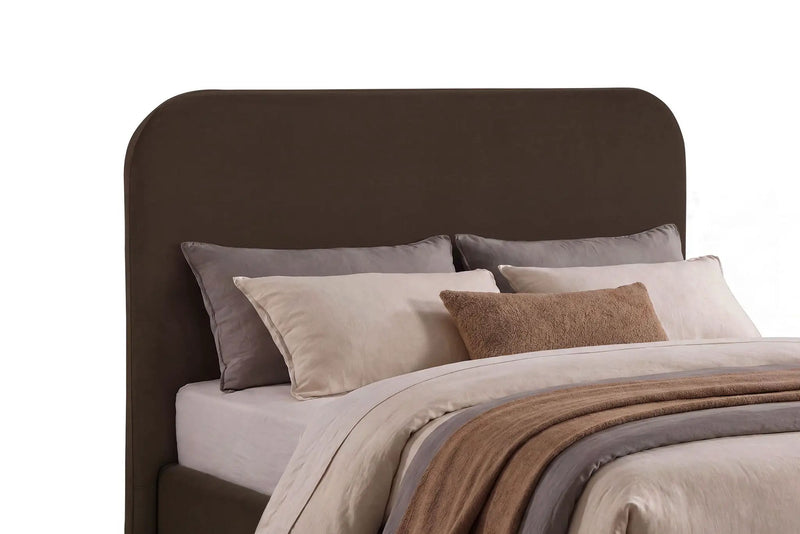 Anders Upholstered Full Storage Lift Platform Bed Chocolate by Unique Piece Furniture