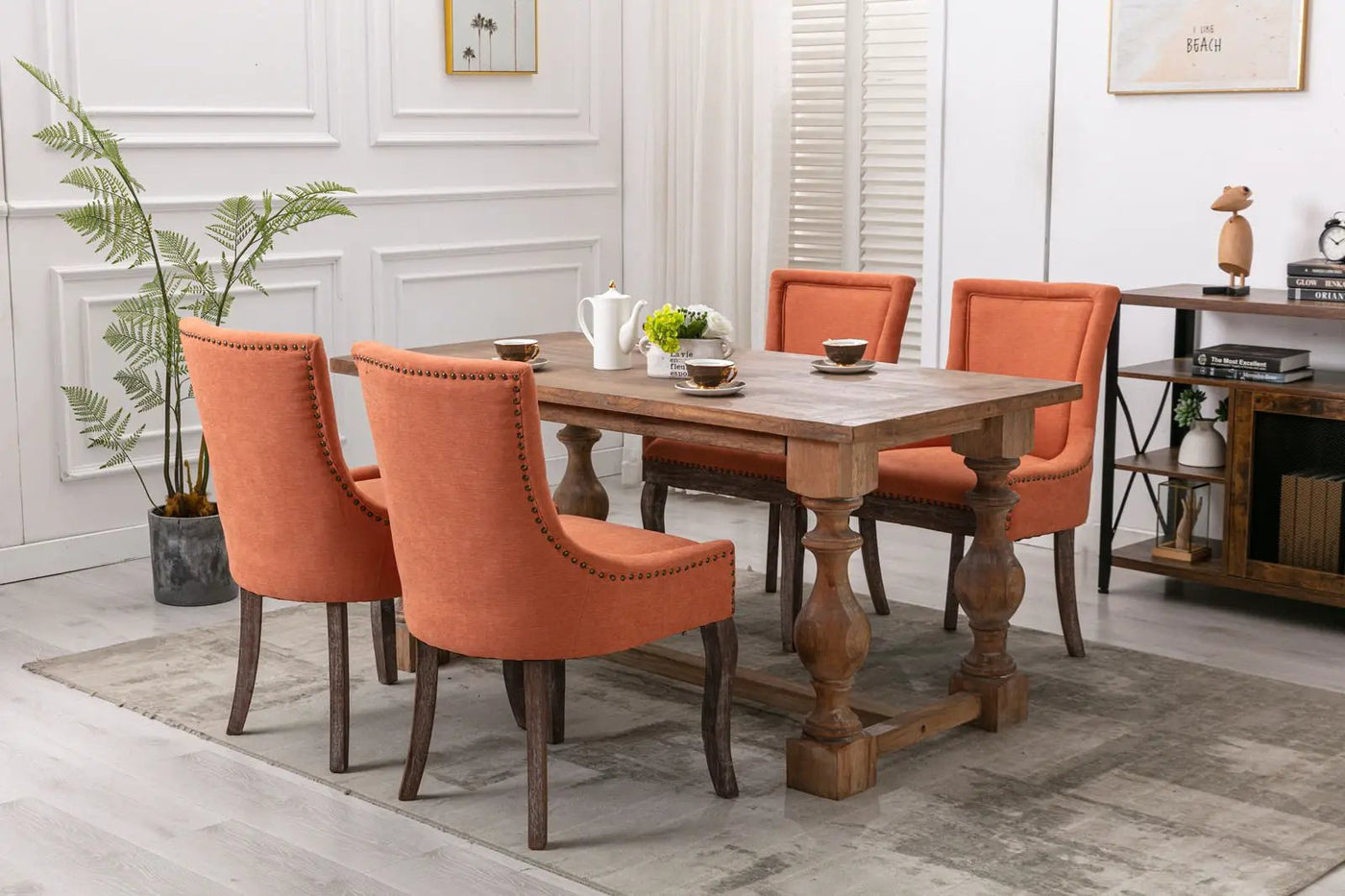 Ultra - Side Dining Chair, Nail Head (Set of 2) by HouseOfZazla