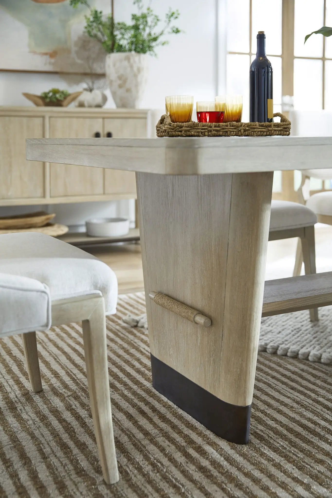 Sunset Cove - Trestle Dining Table - Sanibel Brown by Unique Piece Furniture