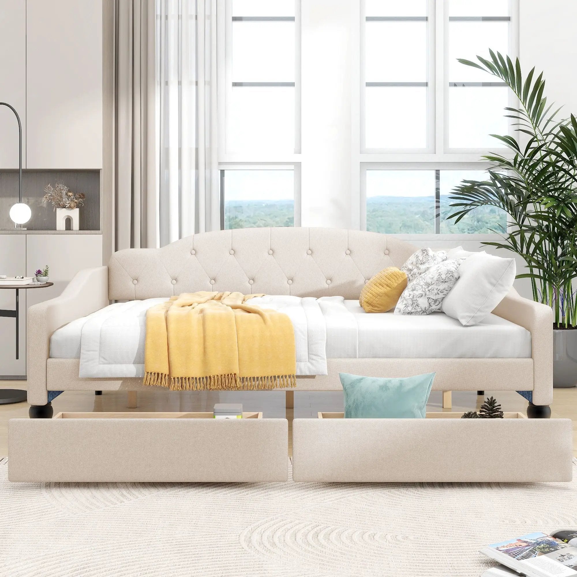 Upholstered Tufted Daybed by Unique Piece Furniture