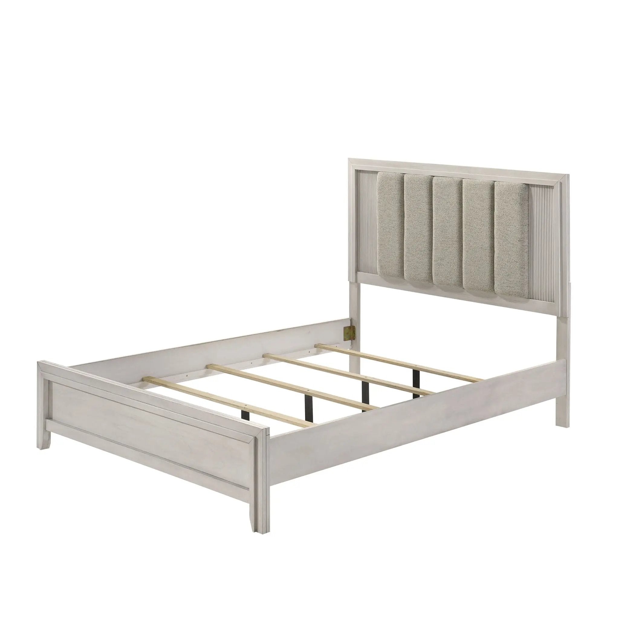 Plush Upholstered Headboard Framed Bed by Unique Piece Furniture