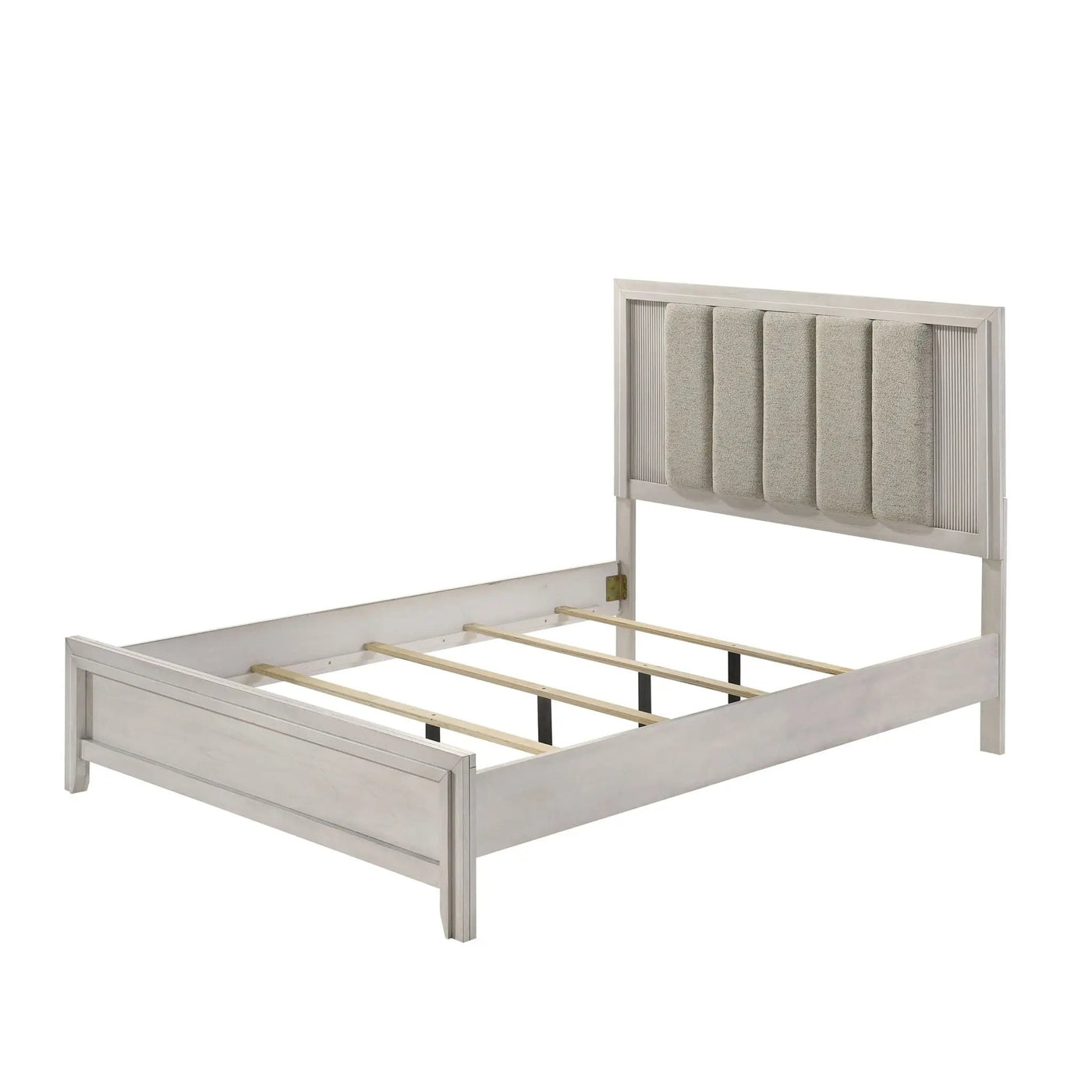 Plush Upholstered Headboard Framed Bed by HouseOfZazla