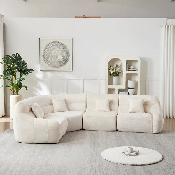 123.2-Inch Modern Luxury Curved Corner Sectional Sofa, photo 2 of 10