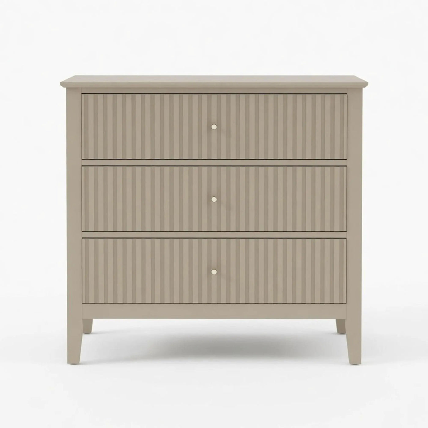 Fluted 3 Drawer Nightstand With Soft Close Slides by HouseOfZazla