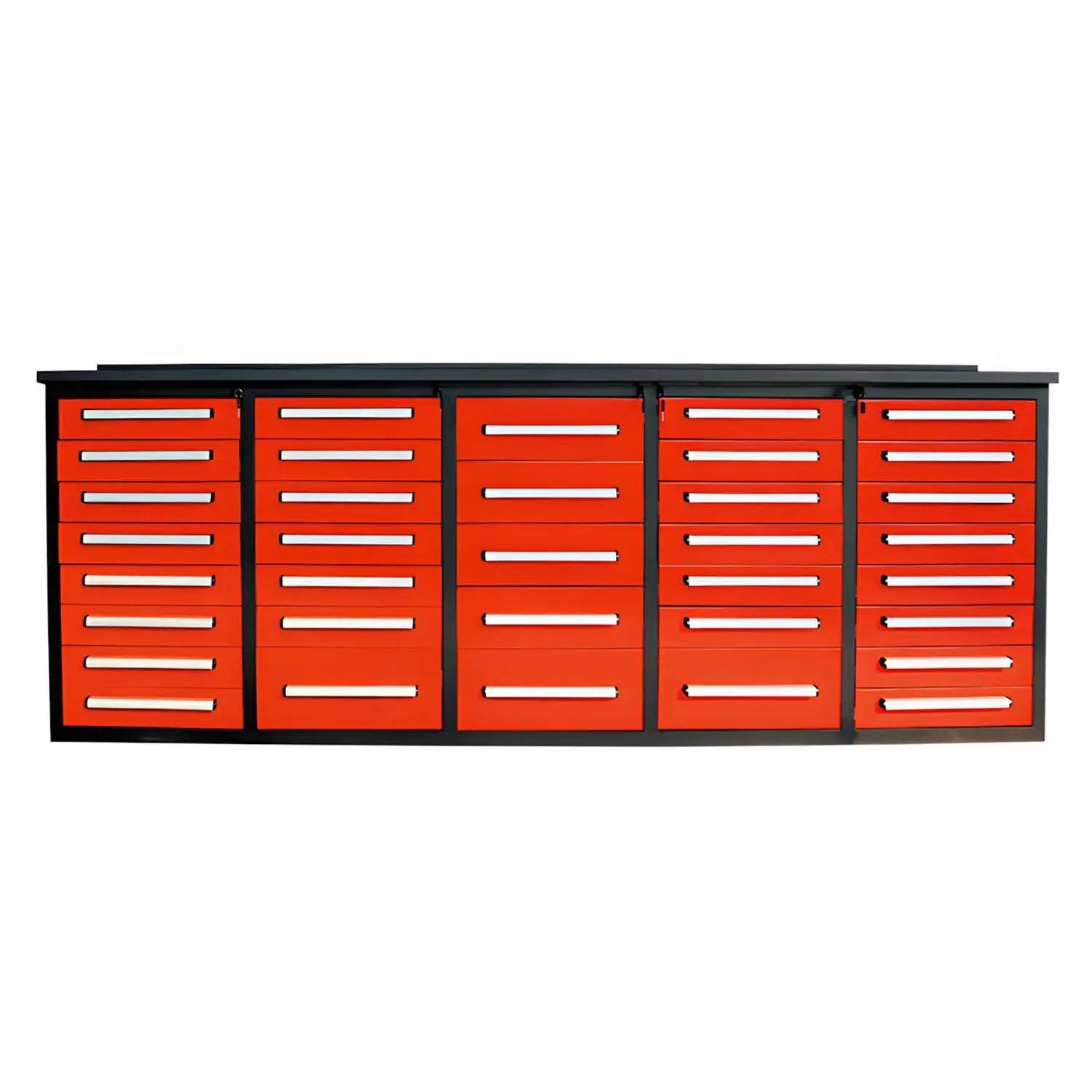 10ft Workbench Storage Cabinet with 35 Drawers by Chery Industrial