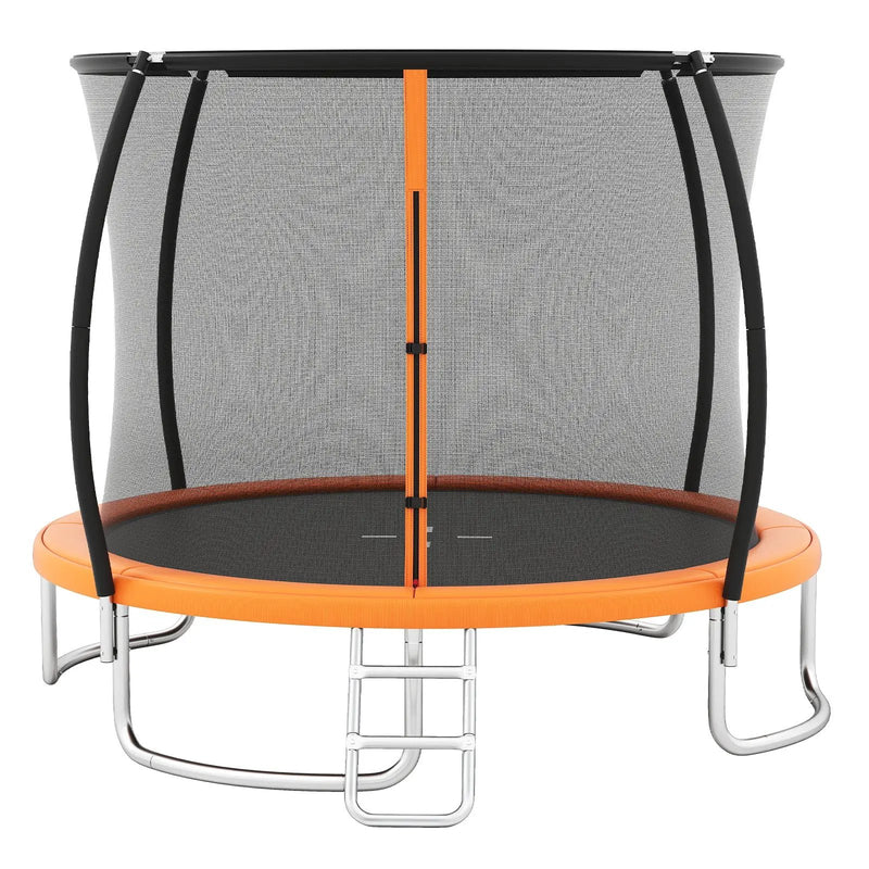 10FT Outdoor Trampoline Heavy-Duty Recreational Trampoline with Safety Enclosure Net by DirectDeals