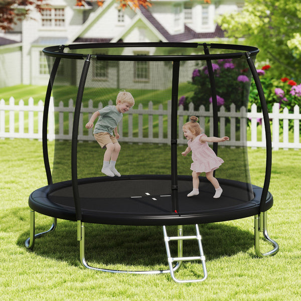 10FT Outdoor Trampoline Heavy-Duty Recreational Trampoline with Safety Enclosure Net, photo 2 of 16