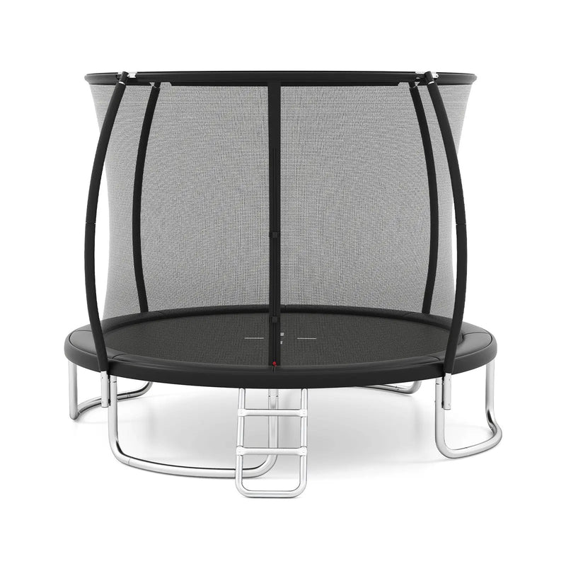 10FT Outdoor Trampoline Heavy-Duty Recreational Trampoline with Safety Enclosure Net by DirectDeals