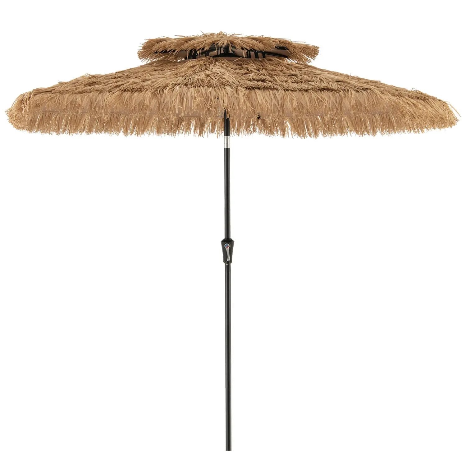 10 FT Tiki Patio Umbrella with 2-Tier Vented Canopy by DirectDeals