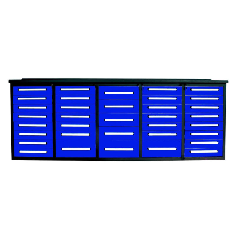 10ft Workbench Storage Cabinet with 35 Drawers by Chery Industrial
