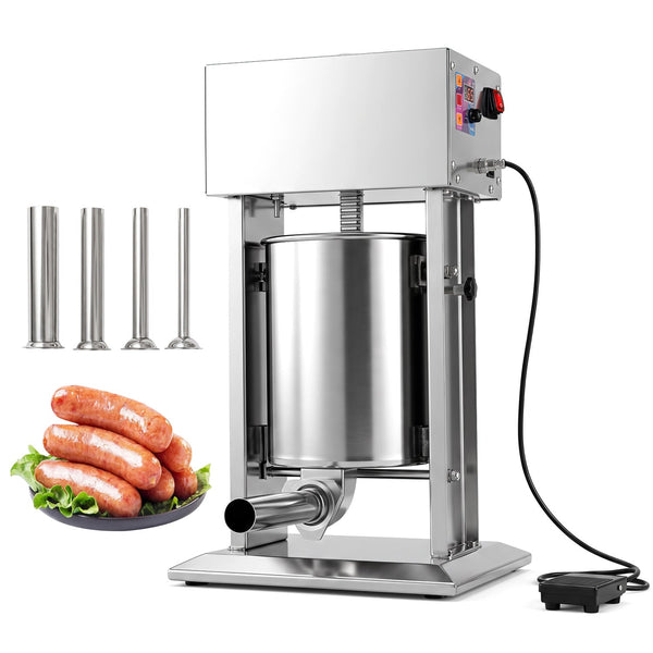 10L Electric Sausage Stuffer with 4 Tubes & Foot Pedal, photo 2 of 8